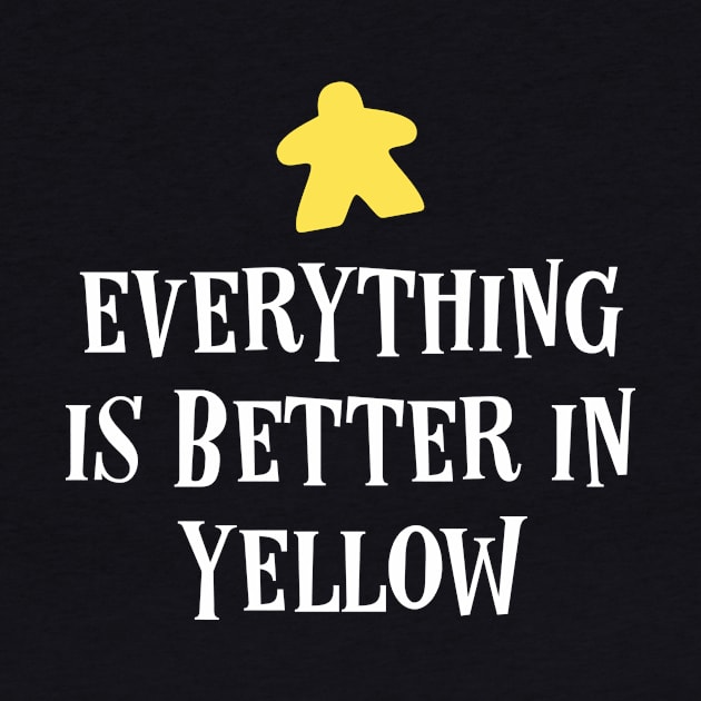 Everything is Better in Yellow Board Games Meeples Tabletop RPG Vault by tabletopvault